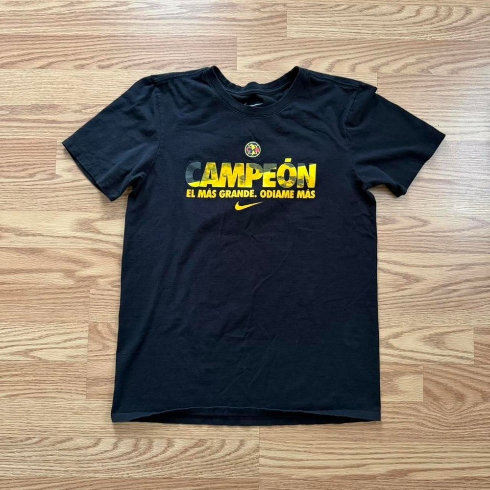 Nike Club America T-shirt Men's Size Small ODIAME MAS Campeon Tee black